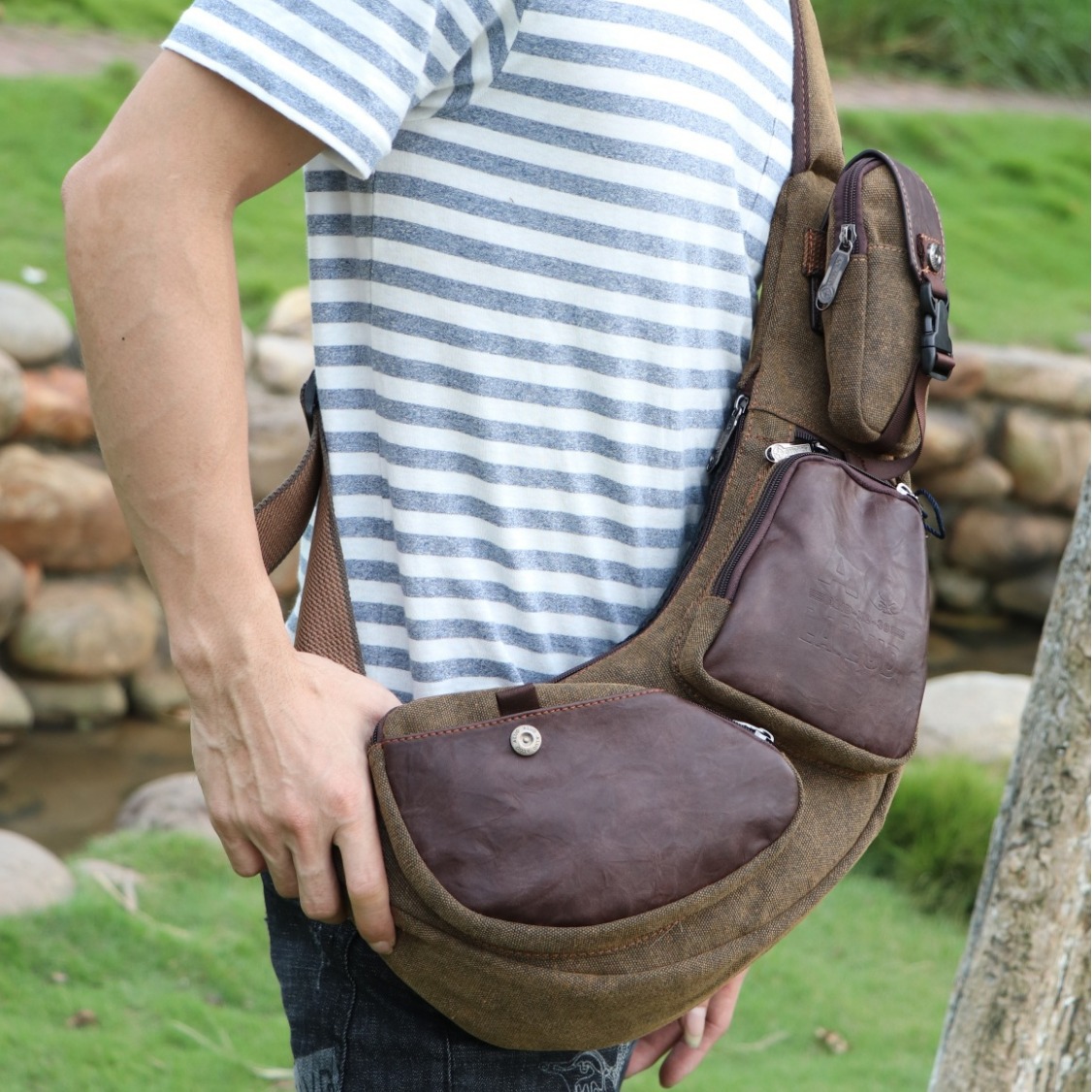 Men Cross Body Backpack Sling  - đánh giá và giá Sling Backpack Shoulder