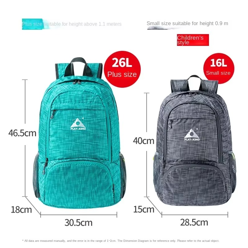 Foldable Lightweight Skin Back - đánh giá và giá Foldable Backpack Small