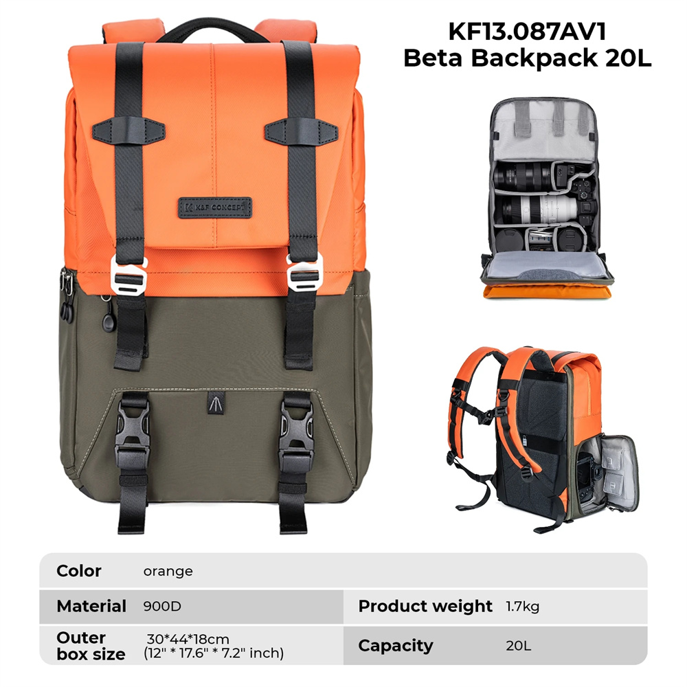 K&F CONCEPT Camera Backpack Tr - đánh giá và giá Laptop Backpack 15.6