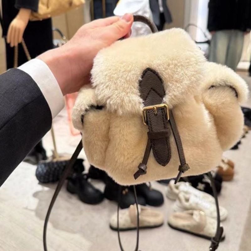 JIAERDI Retro Plush Backpack W - đánh giá và giá Leather Backpack Vintage