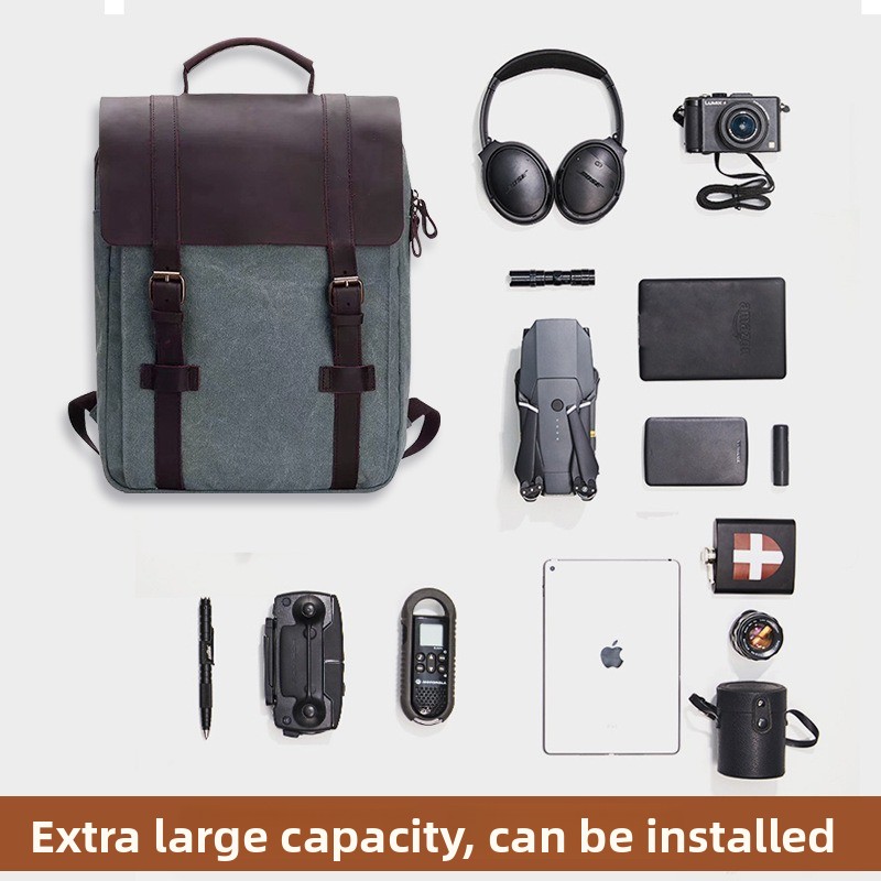Fashion trend backpack schoolb - đánh giá và giá Canvas Backpack Casual