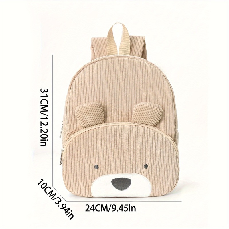 Cute Bear Corduroy Backpack fo - đánh giá và giá Canvas Backpack Casual
