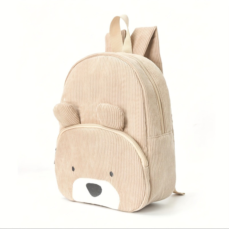 Cute Bear Corduroy Backpack fo - đánh giá và giá Canvas Backpack Casual