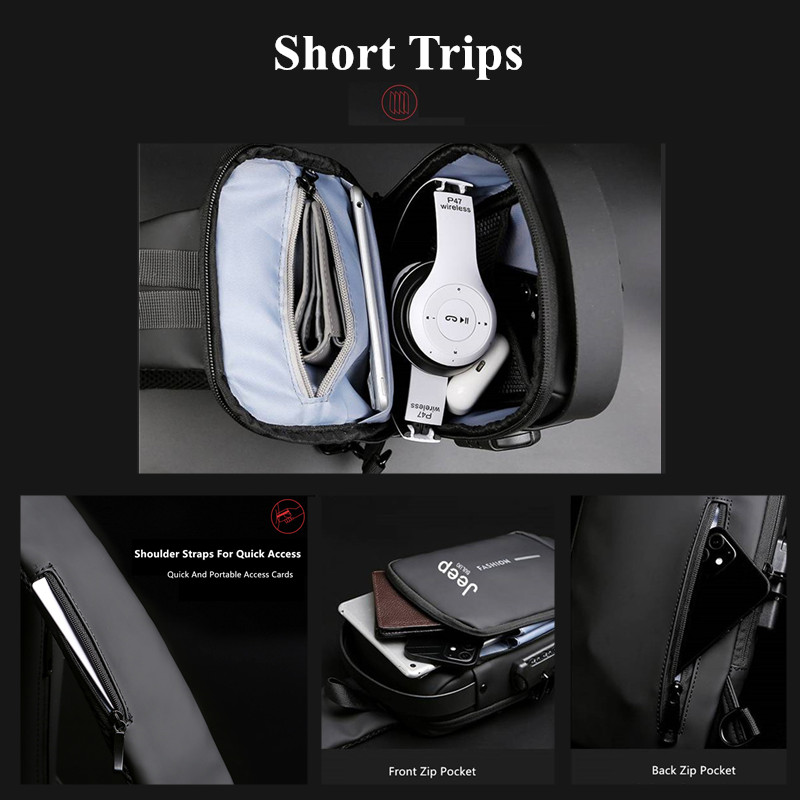 Jeep Buluo Men Anti Theft Slin - đánh giá và giá Travel Backpack Anti Theft