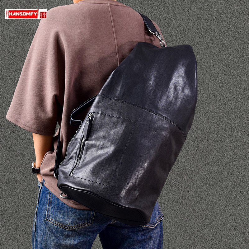 2025 New Large Capacity Genuin - đánh giá và giá Leather Backpack Vintage