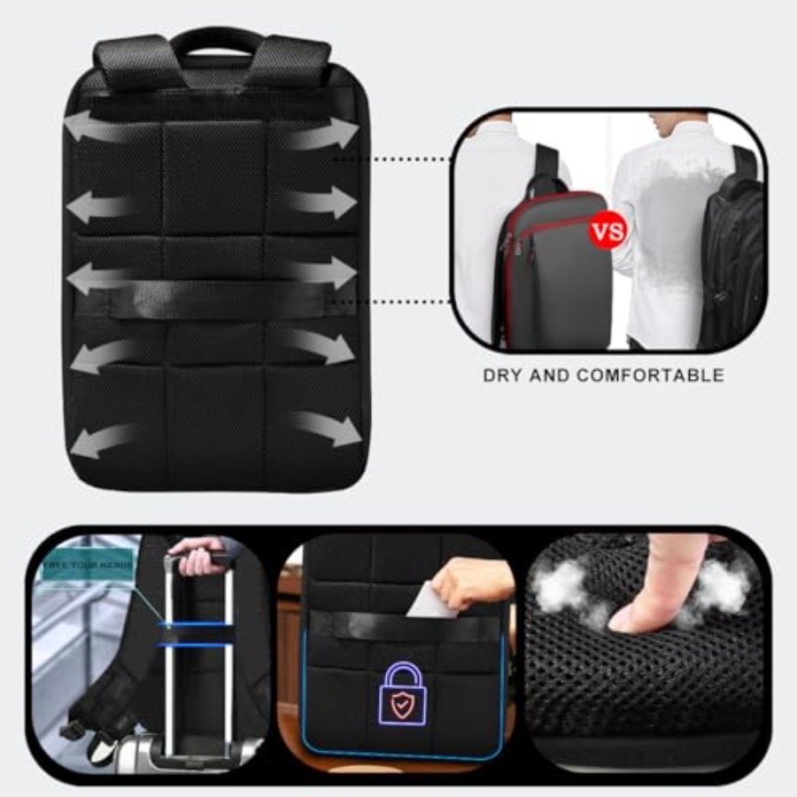Slim and Expandable 15 15.6 16 - đánh giá và giá Laptop Backpack 15.6