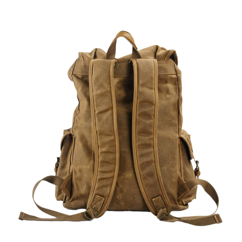 Retro soft wax canvas large ca - đánh giá và giá Canvas Backpack Casual