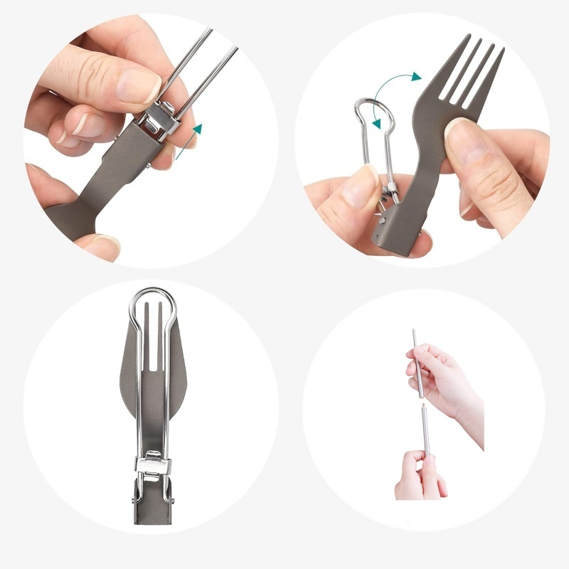 Titanium Foldable Utensil Set  - đánh giá và giá Foldable Backpack Small