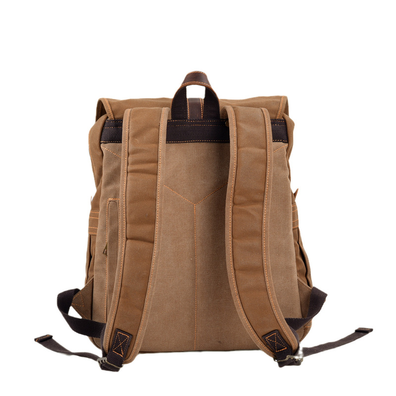 New wax canvas men's backpack  - đánh giá và giá Canvas Backpack Casual