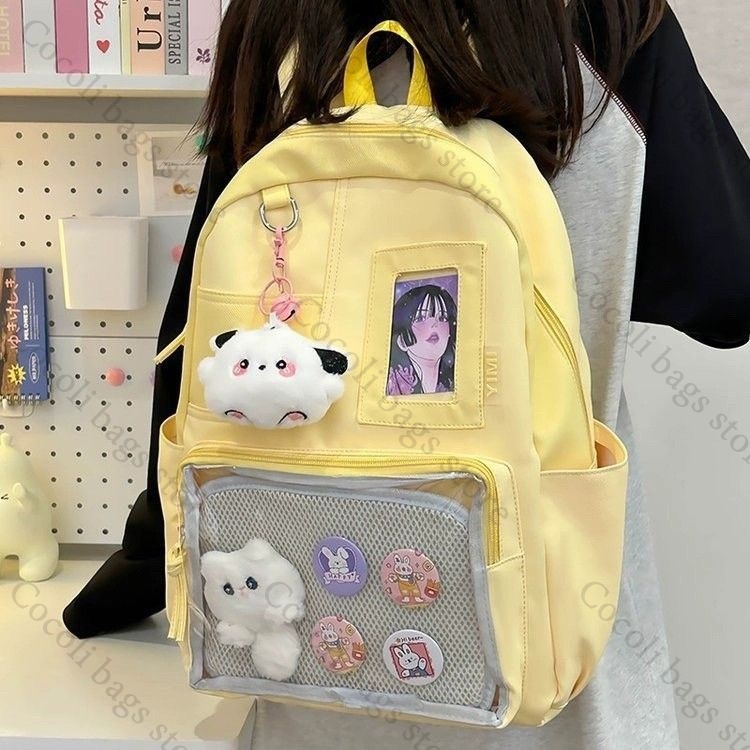 Solid Color Candy Color Backpa - đánh giá và giá Canvas Backpack Casual