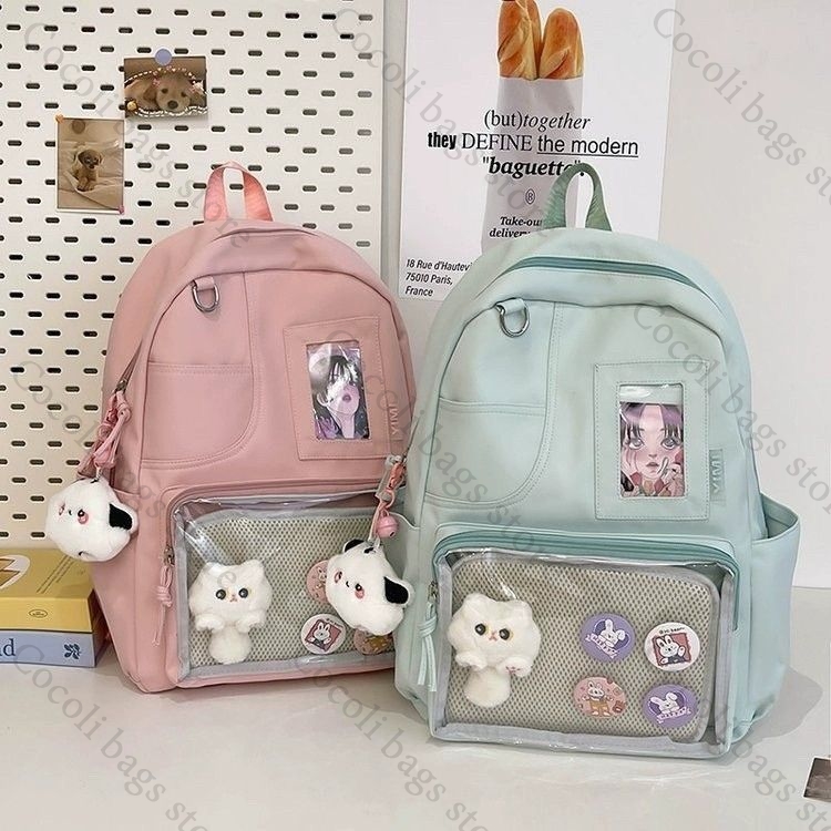 Solid Color Candy Color Backpa - đánh giá và giá Canvas Backpack Casual