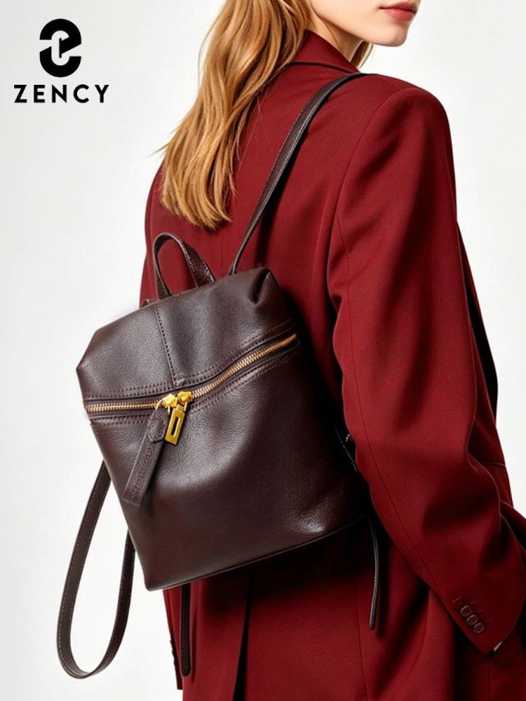 Zency Women Genuine Leather Ba - đánh giá và giá Leather Backpack Vintage